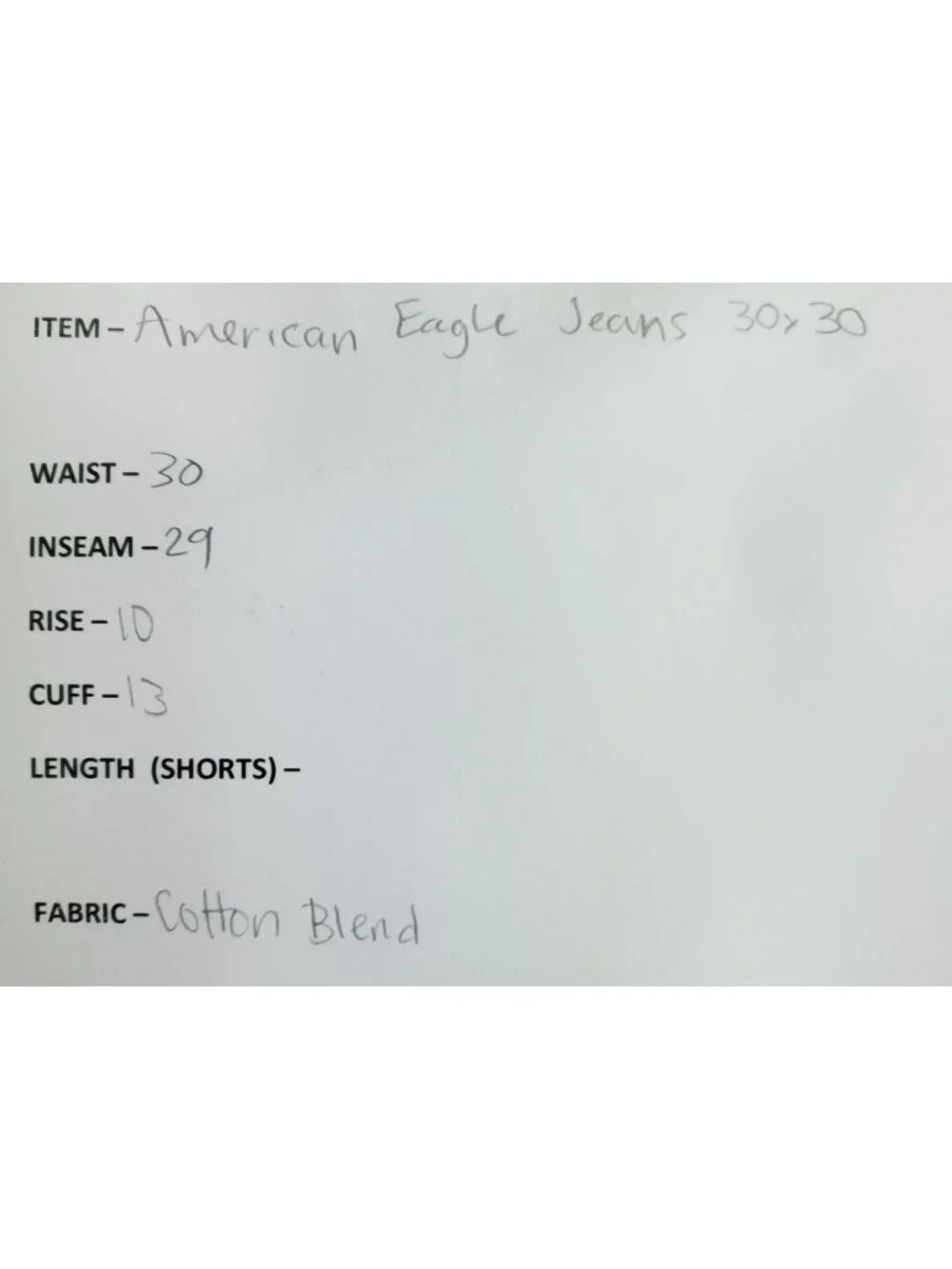 American Eagle Slim Fit Jeans Men's Size 30/30 Extreme Flex